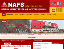 Tablet Screenshot of nafsindia.com